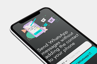 WebApp - Send messages from web graphic design illustration ui