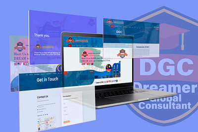 Website Design (DGC) branding graphic design landing page web design