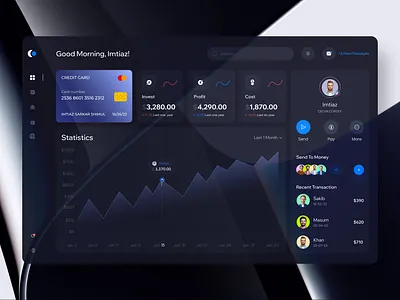 Finance Dashboard Design analytics bank branding credit dashboard finance finance dashboard financial fintech flamekast management payments responsive saas saas dashboard stats ui uiux wallet web app
