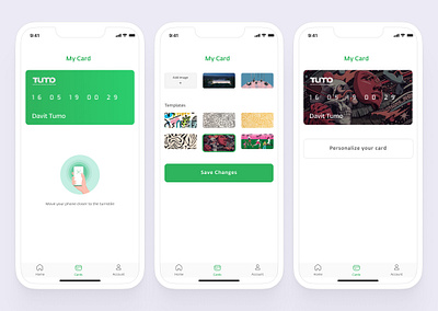 TUMO Digital Card App Design app app design card design cards design digital card service service design ui uiux uiux app ux