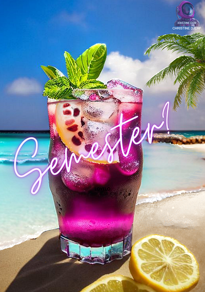 Vacation - Caribbean Sea design drink glass graphic design illustration sea