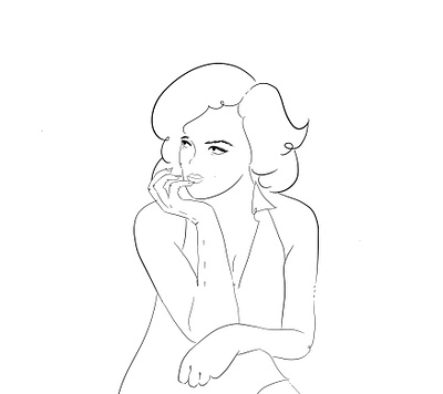 Marilyn Monroe Sketch art black and white bw design graphic design illustration marilyn monroe portrait