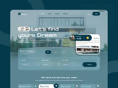 Real-estate web design app design branding branding design color creative design dribbble best shot landing page minimal mobile app mobile ui real estate real estate agency real estate agent template ui ux web website website design