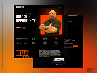 Opportunities Unlocked figma landing page mockup ui ui design web design