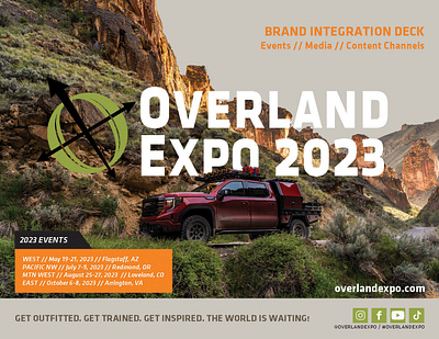 Overland Brand Integration Deck brand branding design graphic design indesign integration deck layout and design pitch deck