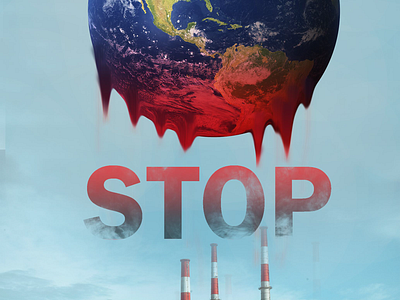Global warming poster design animation branding design draw dünya global global warming graphic design illustration küresel ısınma logo motion graphics photoshop ui ıllustrator