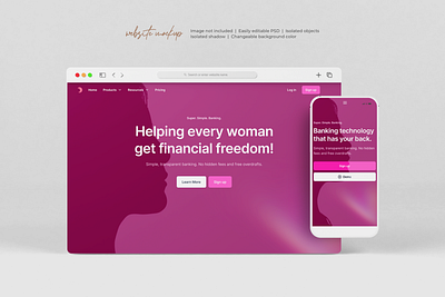 A FINTECH Women only Website. design responsive design ui user interface ux