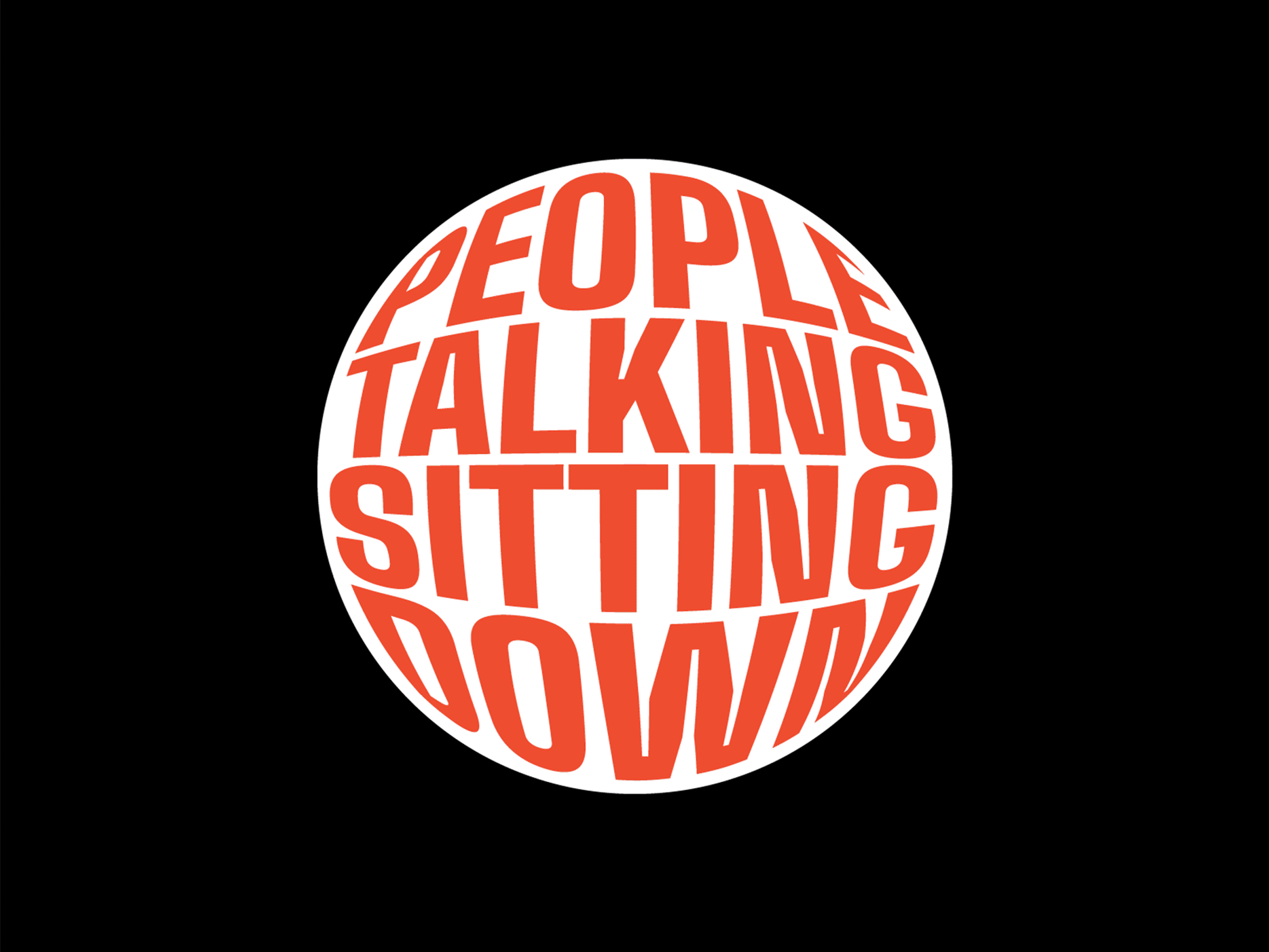 People Talking Sitting Down | Podcast Branding branding logo mental health minimal podcast typography