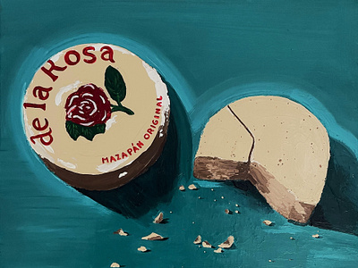 Para Mi Prima acrylicpainting hispanicculture mazapan memorialart mexicancandy painting