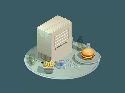 Consumerism interactive 3D (Spline) 3d 3dillustration box consumer consumerism interaction interactive3d jail lunch products spline spline tool