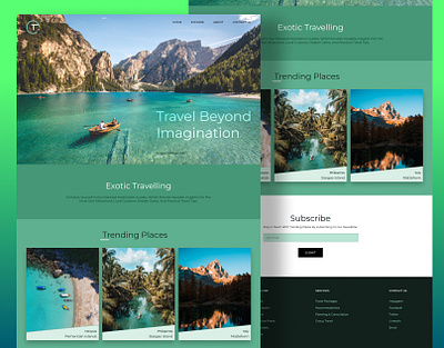 Travel Agency Landing Page Design landing page travel agency travelling ui ui design ui ux user experience website design