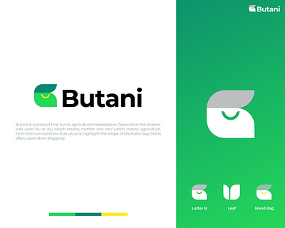 Butani Logo Design-Modern Style, E-commerce Logo, Simple Design agriculture agriculture logo app branding company logo design e commerce e commerce logo graphic design green illustration logo logo gram logo type modern logo modern style simple logo typography ui vector