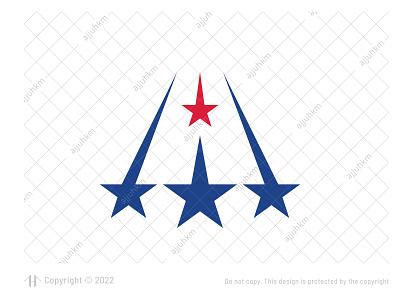 Letter A Star Logo alphabet branding logo