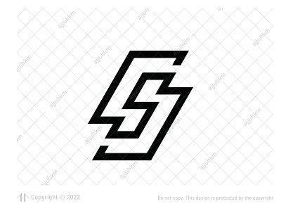 Letter SS Logo ambigram branding logo style typographic