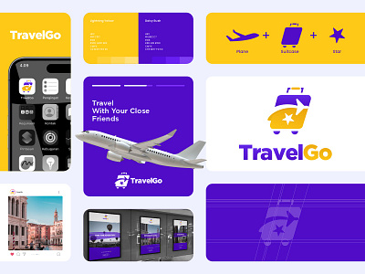 Travel Go Logo Concept brand branding design graphic design illustration logo motion graphics ui ux vector