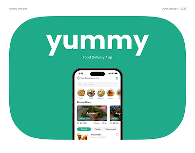 Mobile App UX/UI - Food Delivery design food delivery ios mobile app ui ux