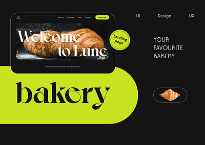 Landing page - Bakery bakery croissant design landing page ui ux web website
