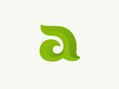 Letter a a branding graphic design grass letter logo