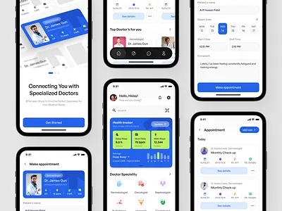 Helth - Medical Mobile App app doctor health healthcare hospital medical medicine mobile slab!dsgn slabdsgn tracking health ui