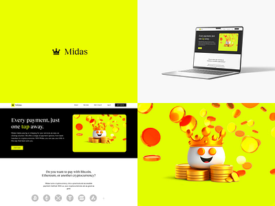 UX Webflow Challenge Midas landing logo midas payment ui ux web design webflow