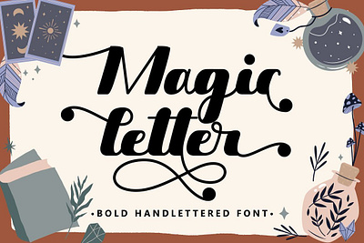 Free Bold Hand-Lettered - Magic Letter Font poster font