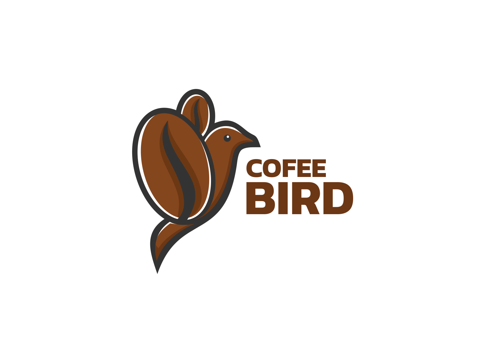 coffee bird logo by Rinaldo on Dribbble