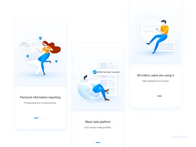 guide page app design illustration illustrationgui illustratorgui ui