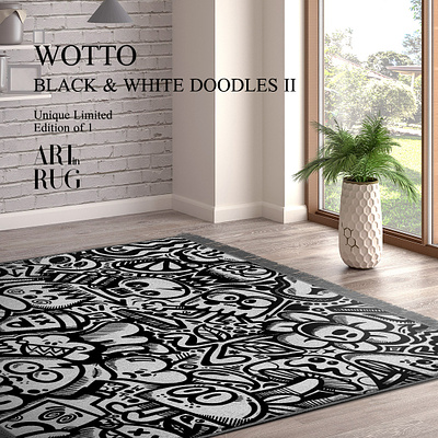 Art In Rug art art on rug character design characters cute design doodles furnishings home illustration rug wotto