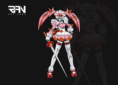 Anime character design streetwear, cyborg, robot, cyberpunk anime art cyberpunk cyborg illustration robot streetwear