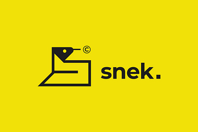SNEK - Logo brand mark branding logo mark simple snake snake logo snek