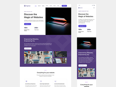 Digitize - Website Consultant Agency agency design landing landingpage uidesign webdesign websiteconsultant