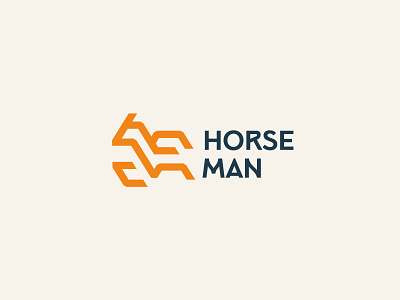 Horse Logo Design | Horse Man abstract animal brand brand design design emblem farm horse horse logo icon logo logo design logo mark logos mark minimalist mustang pet sports stallion