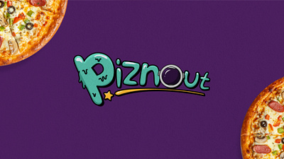 Piznout - Logo Design cooking cute fast food food delivery food logo illustration logo design logo identity logos pizza restaurant yummy