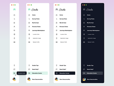 Global Navigation UI menu minimal minimalism nav menu navigation product design side nav side navigation sidebar sidenav ui design user interface ux design