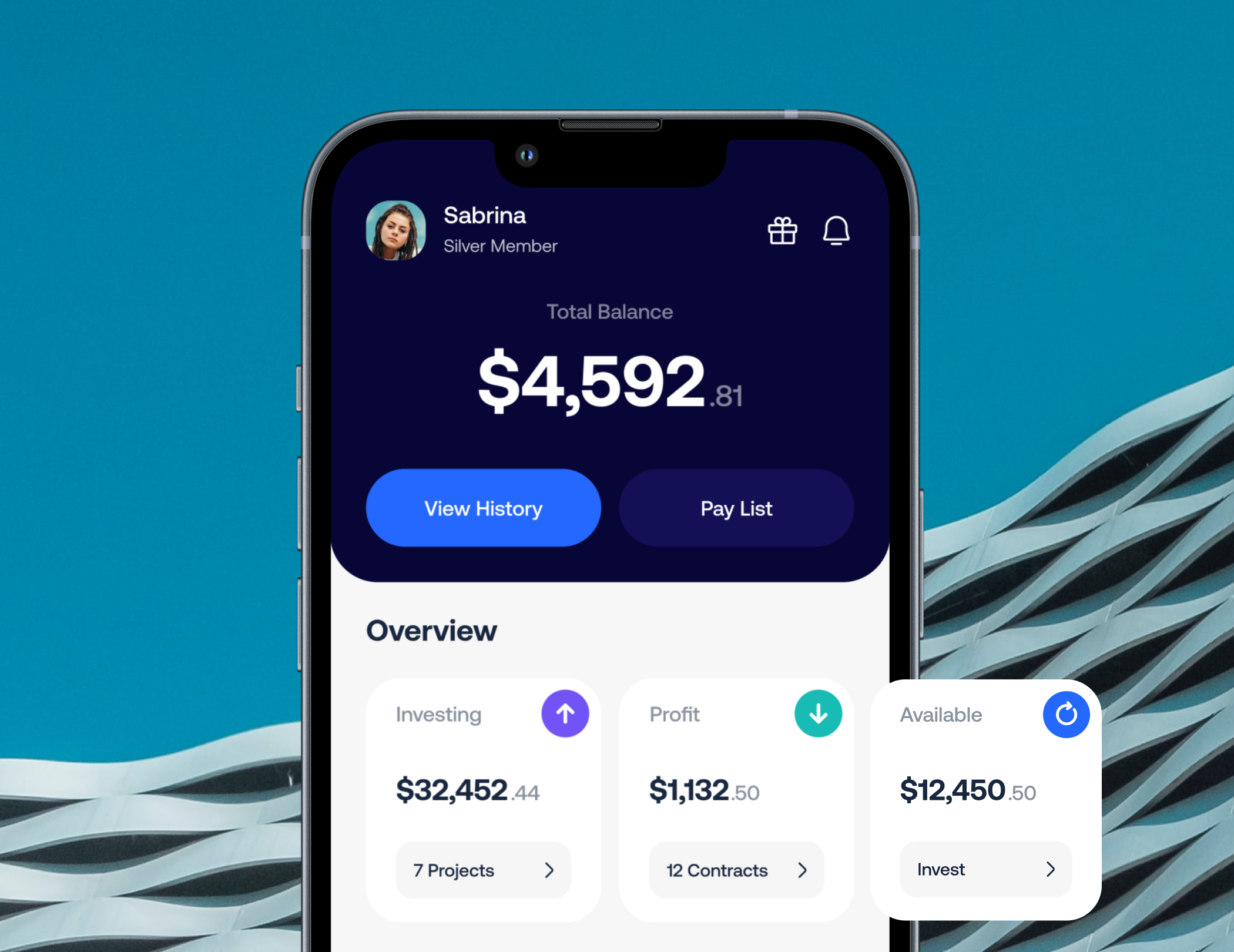 Investment App app banking crypto finance invest investment mobile app ui