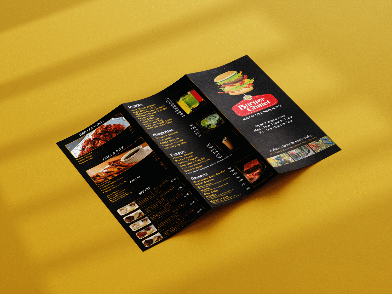 Flyer design for Burger Chalet book cover design business catalogue design catalog layout design catalogue cover design catalogue design company catalogue design creative catalogue design design illustration ui