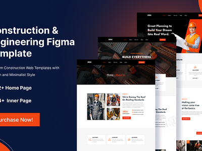 Construction Web Templates 3d agency animation app branding construction company website construction landing page constructor landingpage design graphic design illustration landing page landing page constructor logo motion graphics ui website