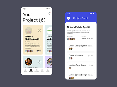 Task & Project Management Mobile App UI application daily dashboard figma free download free figma list management mobile app productivity project management task task management task manager team manager work list