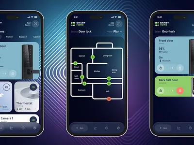 IoT application Smart Home branding logo ui ux