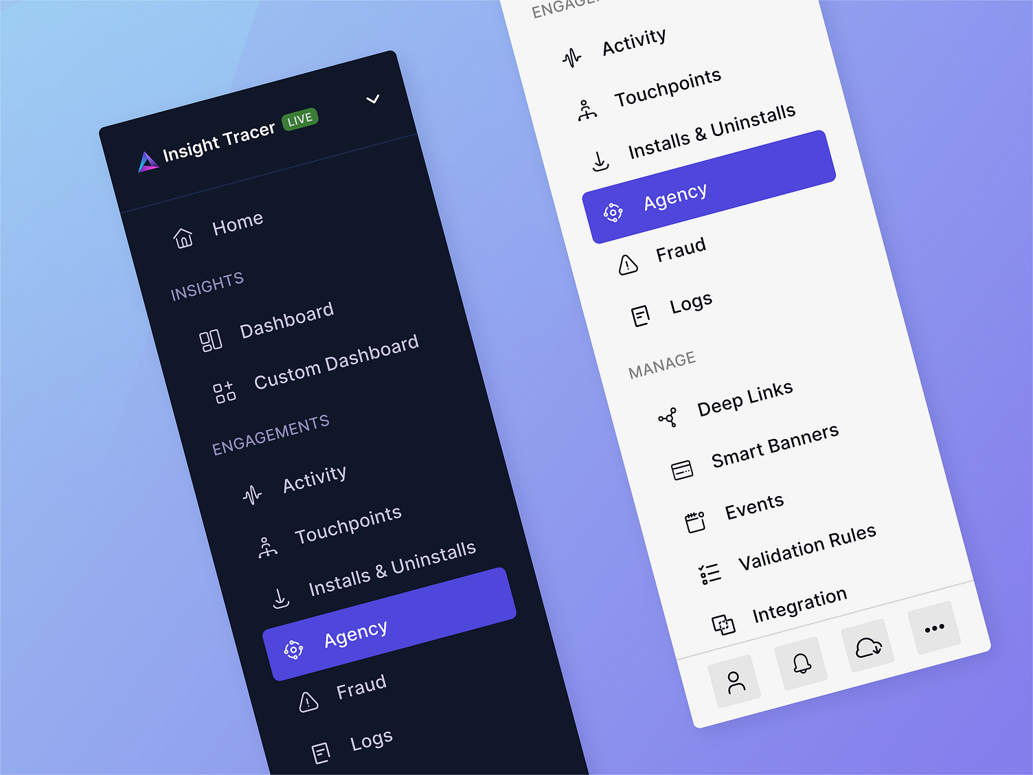 Sidebar Navigation, Menu, Design System Components by Octet Design