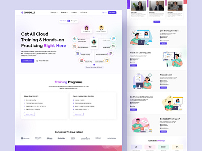 Qwikskills website design animation branding career cloud design education learning live training mobileapp startup training ui uiux websitedesign