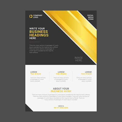 Professional Business Flyer design flyer graphic design illustration illustrator leaflet print design vector web