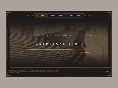 HISTORICAL - Website Concept blog cms concept design designer historical landing page minimalist modern portfolio retro technology ui ux vintage web web design webdesign website