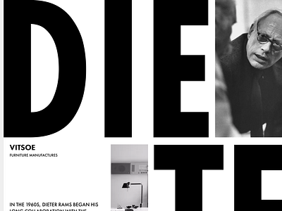 DIETER RAMS | POSTER branding design gooddesign graphic design logo poster