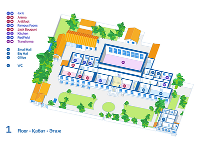 Dom 36 floorplan. Final artwork architecture graphic design illustration infographic isometric vector