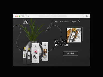 E-commerce | Perfume web design design e commerce graphic design perfume web web design
