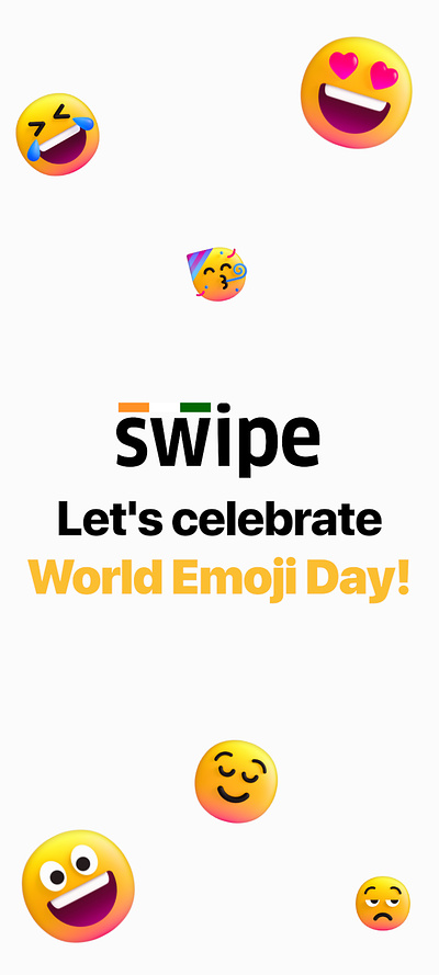 🥳 Happy World Emoji Day 😋 branding design emojiday emotions expressions illustration instagramreel socialmedia worldemojiday