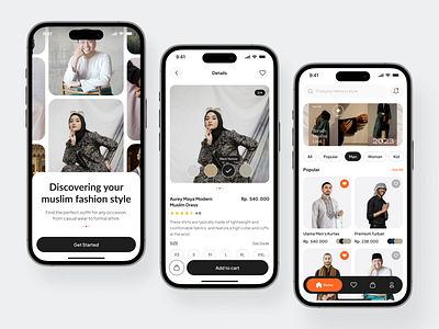 CoverMe - Muslim Fashion App clothes clothing ecommerce fashion fashion app hijab mobile muslim product detail ui