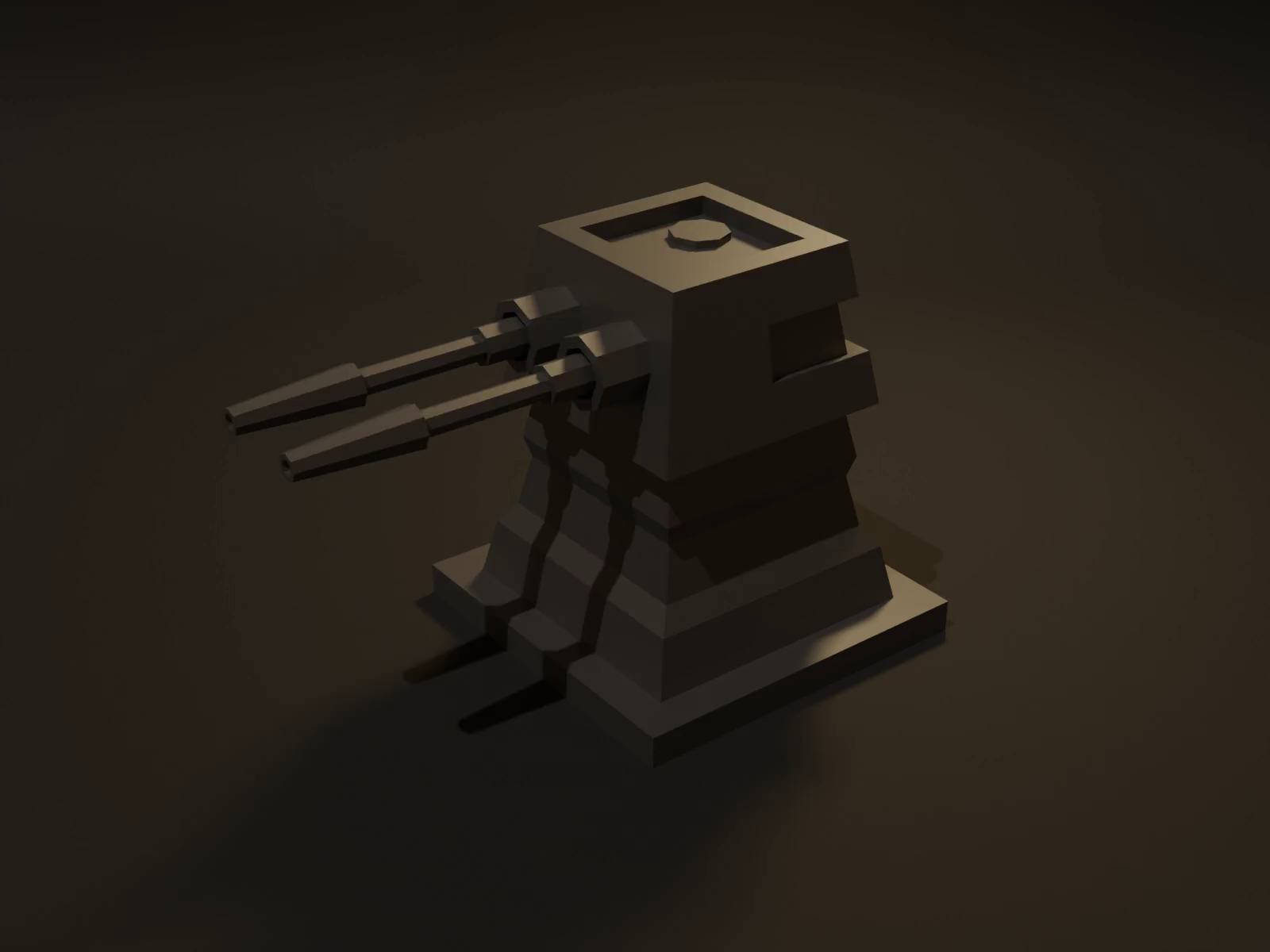 3D ANIMATION - TURRET by Pavlo on Dribbble