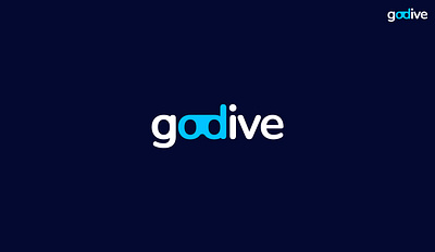 Godive Logo Design-Modern Logo, Modern Style, Simple Logo 3d animation app blue branding company logo design dive logo graphic design illustration logo logo design logo fun logo gram logo type motion graphics typography ui ux vector